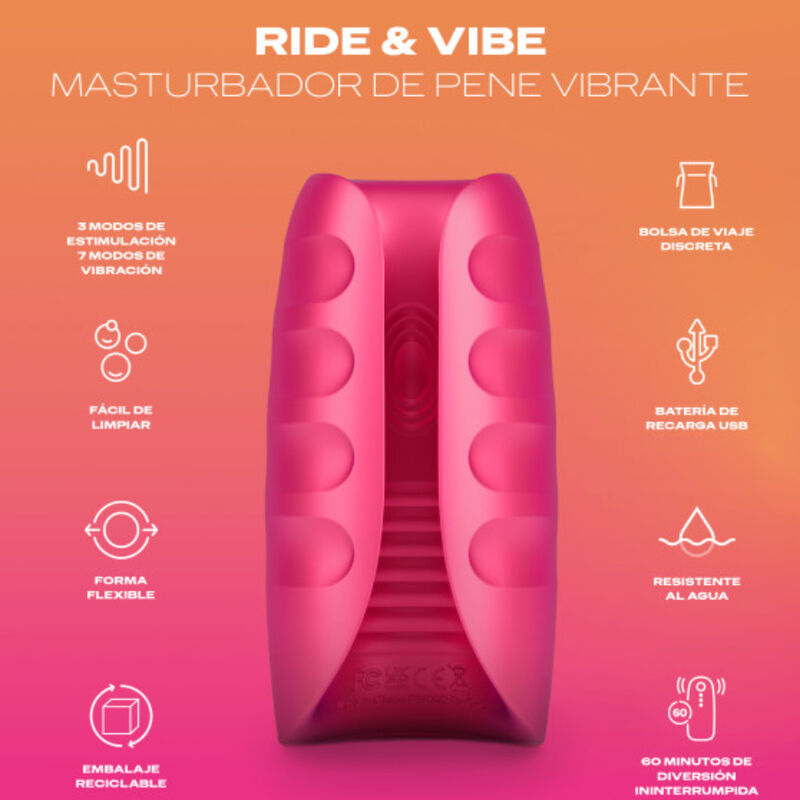 DUREX - MASTURBATORE VIBRATORE TOY RIDE & VIBE