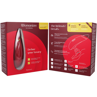 WOMANIZER - PREMIUM 2 STIMOLATORE CLITORALE BORDEAUX