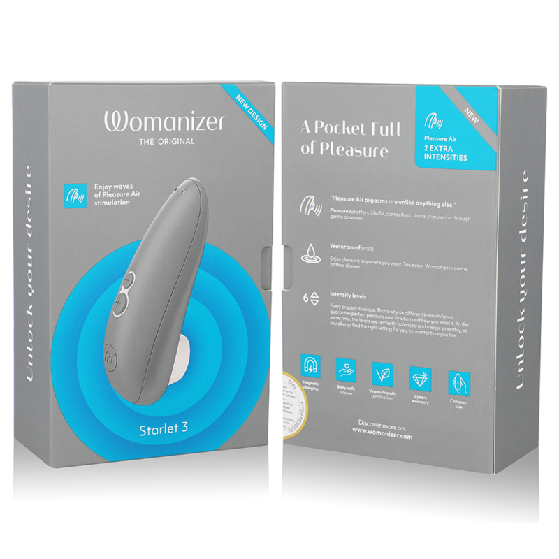 WOMANIZER - STIMOLATORE CLITORALE STARLET 3 GRIGIO