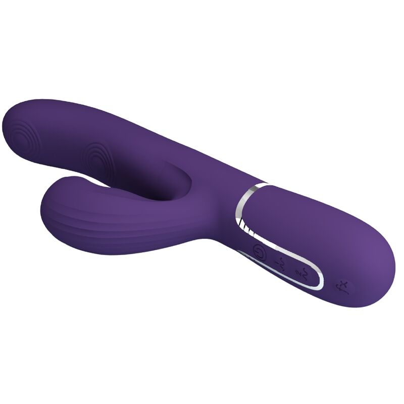 PRETTY LOVE - PERLITA VIBRATORE G-SPOT 3 IN 1 MULTIFUNZIONE VIOLA