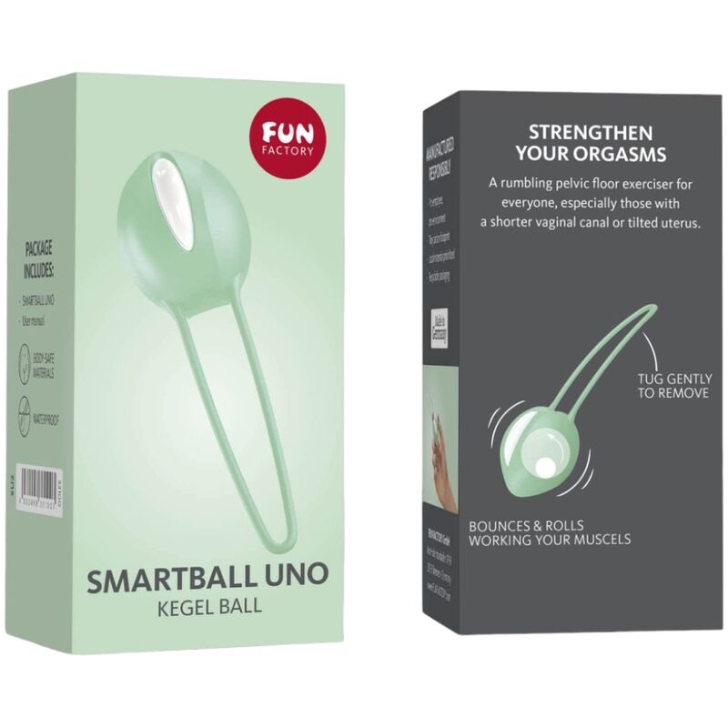 FUN FACTORY - STIMOLATORE SMARTBALL UNO PALLA PELVICA BIANCA / VERDE PISTACCHIO