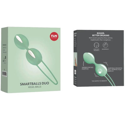 FUN FACTORY - STIMOLATORE PALLE PELVICHE SMARTBALLS DUO BIANCO / PISTACCHIO