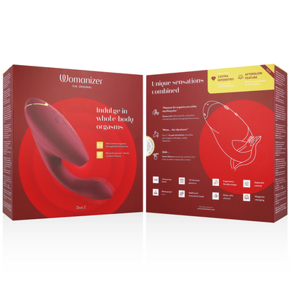 WOMANIZER - STIMOLATORE DUO 2 BORDEAUX