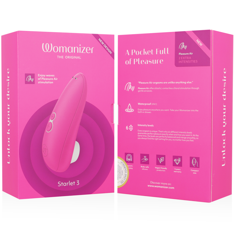 WOMANIZER - STIMOLATORE CLITORALE STARLET 3 ROSA