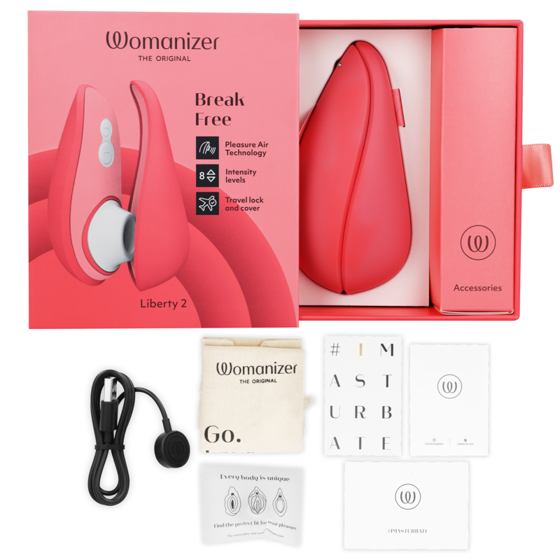 WOMANIZER - LIBERTY 2 STIMOLATORE CLITORIDE & VENTOSA VERDE CHIARO