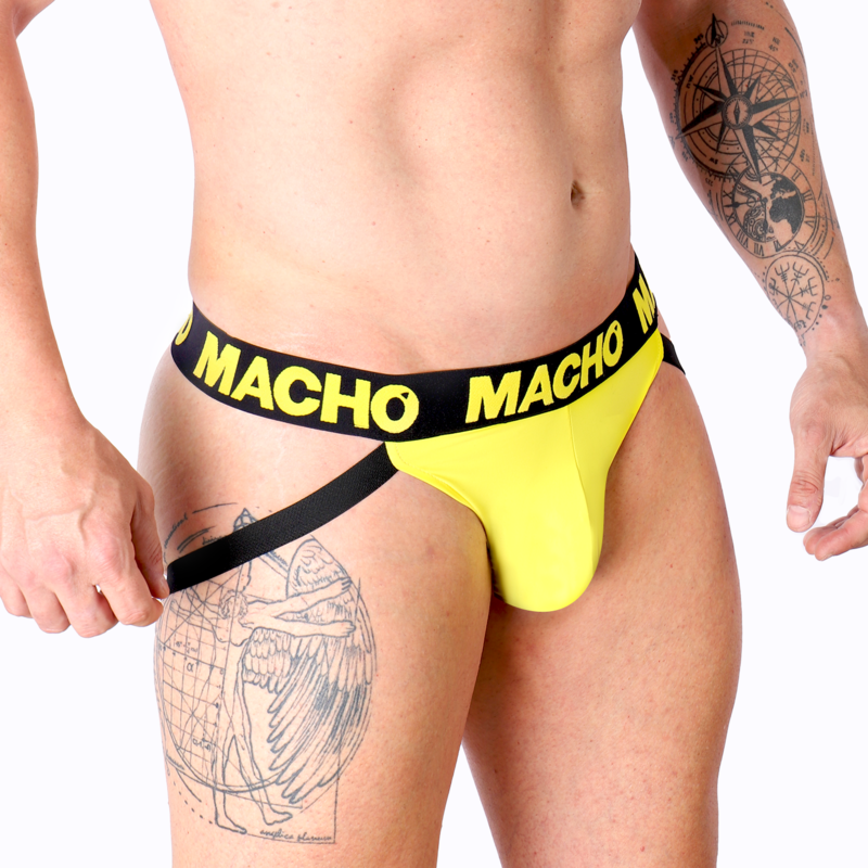 MACHO - SLIP UOMO MX25A JOCK LYCRA GIALLO S