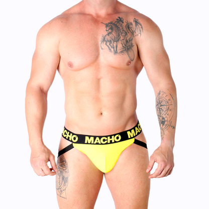 MACHO - SLIP UOMO MX25A JOCK LYCRA GIALLO S