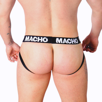 MACHO - SLIP UOMO MX26X1 JOCK GRID BIANCO S