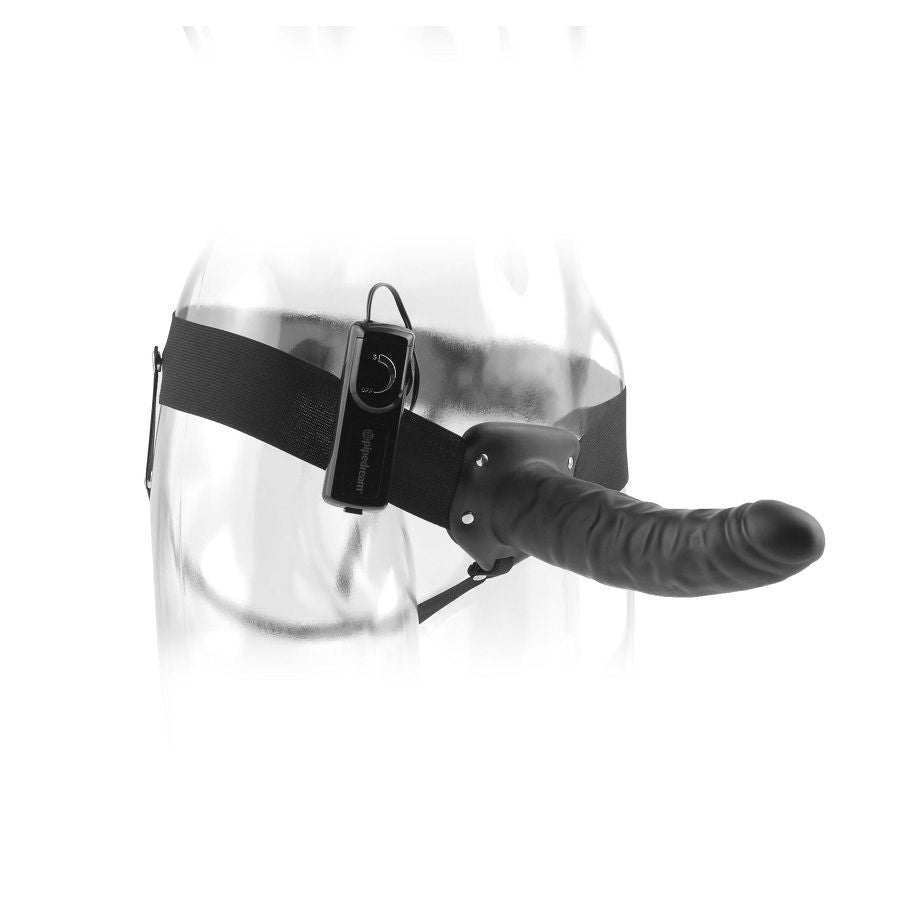 FETISH FANTASY SERIES - 19 CM STRAP-ON CAVO VIBRANTE NERO