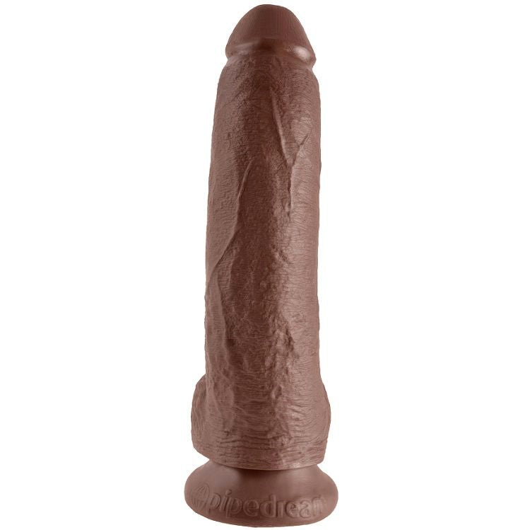 KING COCK - 9 DILDO MARRONE CON SFERE 22.9 CM