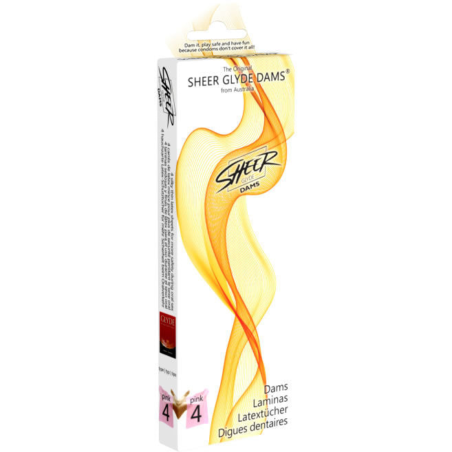 SHEER GLYDE - PRESERVATIVI DAMS LAMINAS LATTICE SESSO ORALE FRAGOLA