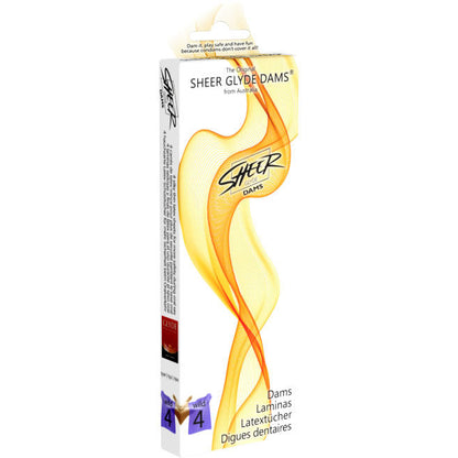 SHEER GLYDE - PRESERVATIVI DAMS LAMINAS LATTICE SESSO ORALE MORE SELVATICHE