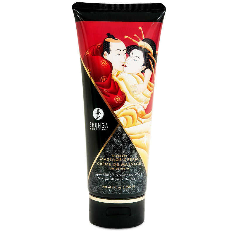 SHUNGA - CREMA DA MASSAGGIO FRAGOLA E CAVA 200 ML