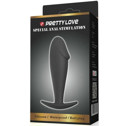 PRETTY LOVE - PLUG ANALE IN SILICONE PER PENE NERO