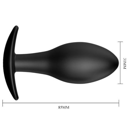 PRETTY LOVE - PLUG ANALE ANCORANTE IN SILICONE 8.5 CM NERO