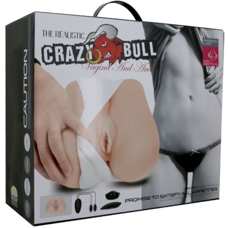 CRAZY BULL - VAGINA E ANO REALISTICI CON POSIZIONE DI VIBRAZIONE 3