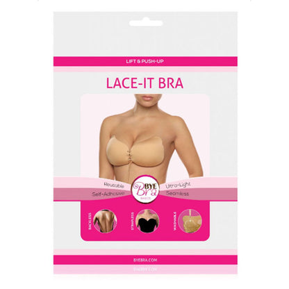 BYE-BRA - REGGISENO LACE-IT VALORIZZAZIONE PUSH-UP BEIGE COPPA A