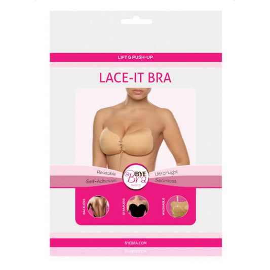 BYE-BRA - REGGISENO LACE-IT VALORIZZAZIONE PUSH-UP BEIGE COPPA A