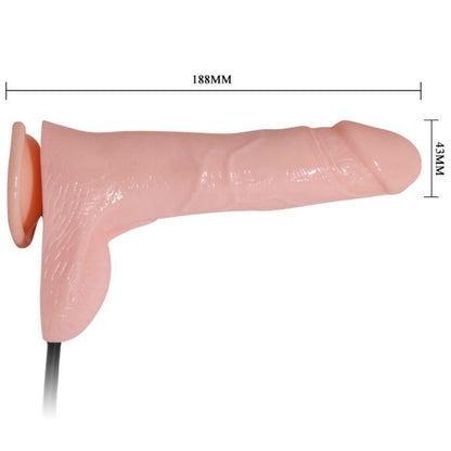 BAILE - DILDO VIBRANTE E GONFIABILE REALISTICO 18.8 CM