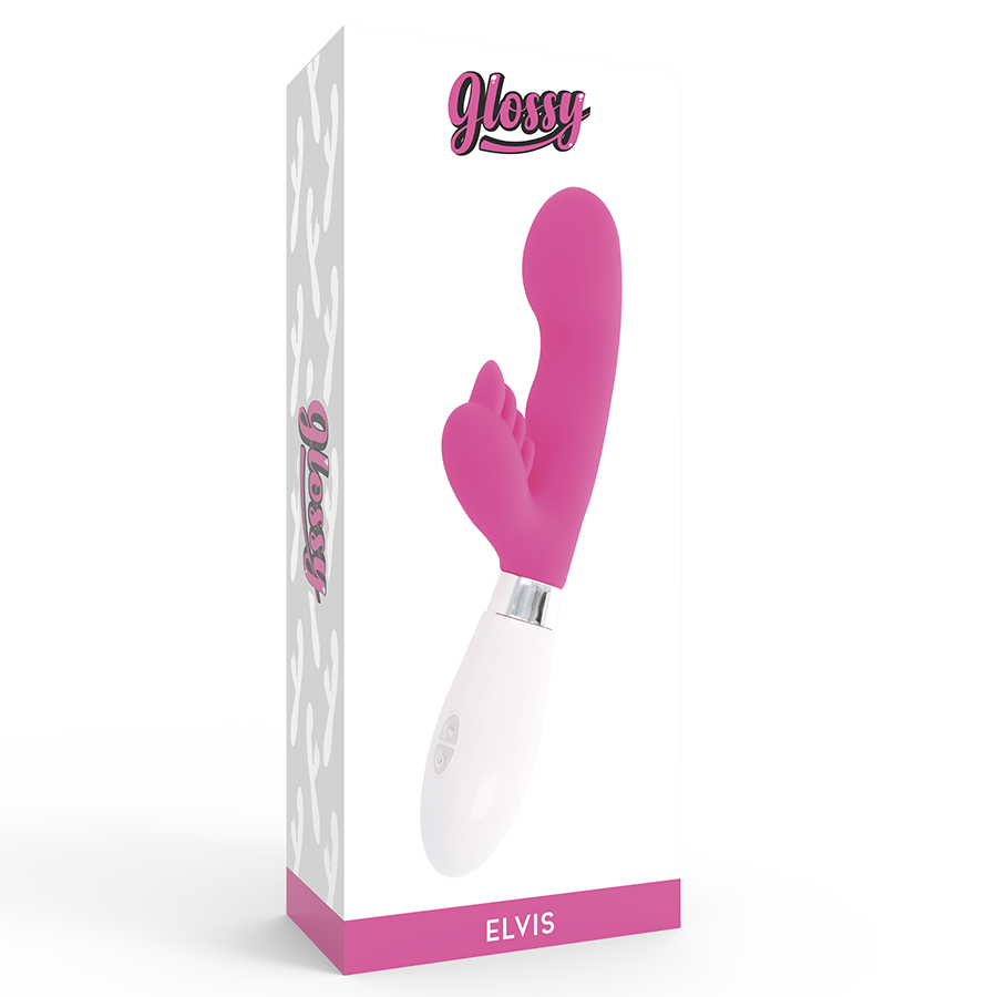 GLOSSY - MASSAGGIATORE CONIGLIO ELVIS ROSA