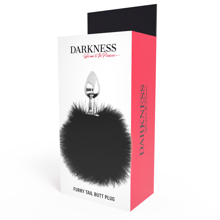 DARKNESS - BUTTPLUG ANALE EXTRA CON CODA NERA 7 CM