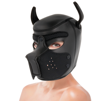 DARKNESS - MASCHERA PER CANI IN NEOPRENE CON MUSEROLA RIMOVIBILE M