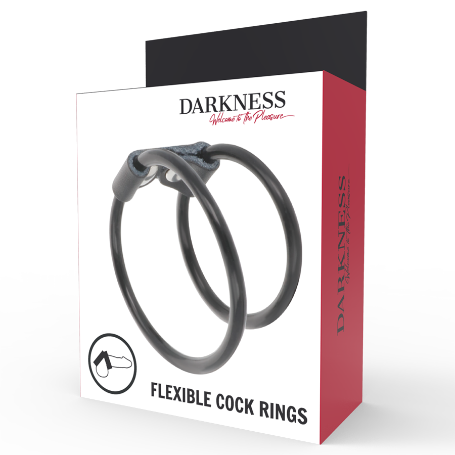 DARKNESS - DOPPIO ANELLO PER PENE FLESSIBILE