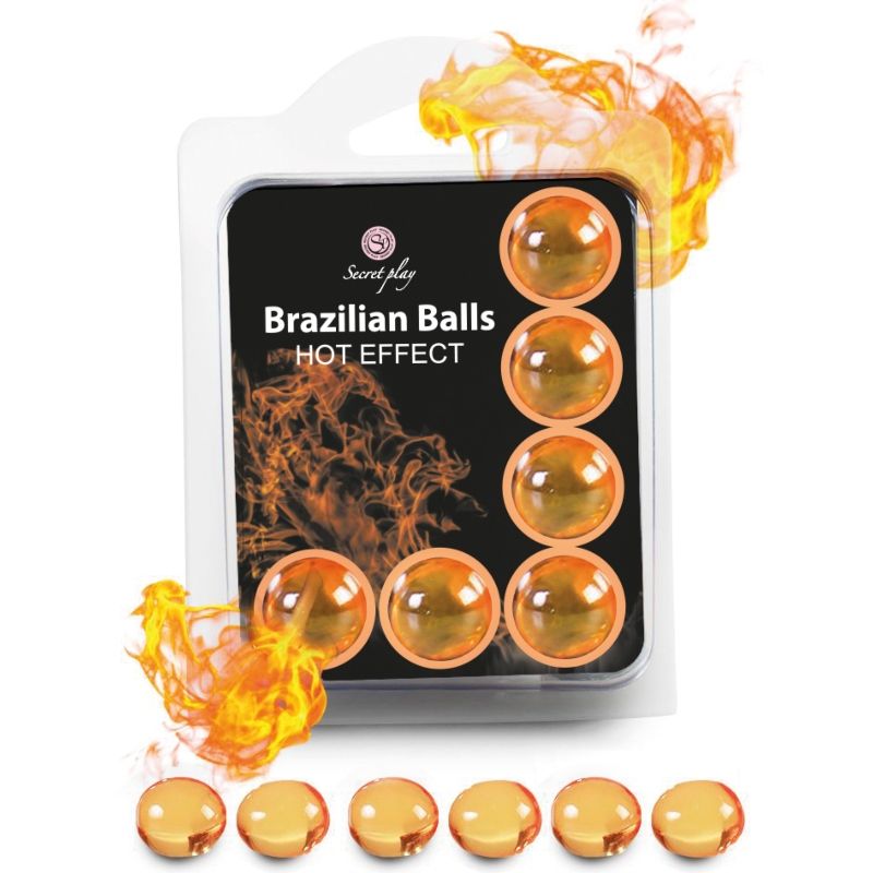 SECRETPLAY - LUBRIFICANTE SET 6 PALLINE BRASILIANE EFFETTO CALORE