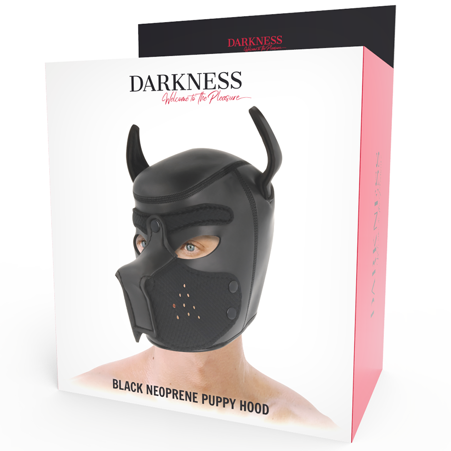 DARKNESS - MASCHERA PER CANI IN NEOPRENE CON MUSERELLA RIMOVIBILE L