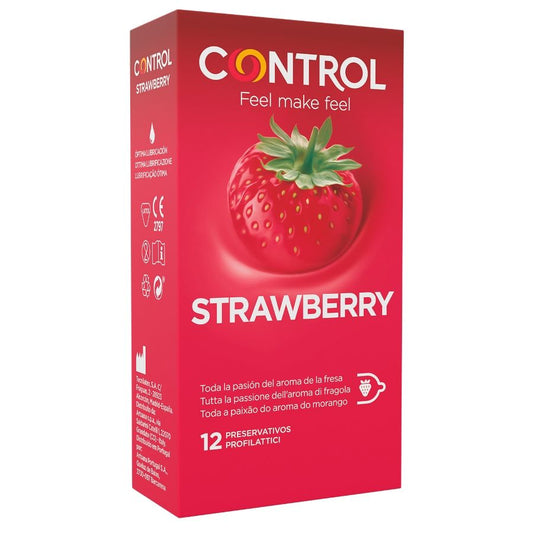 CONTROL - PRESERVATIVI ADATTA FRAGOLA 12 UNITÀ