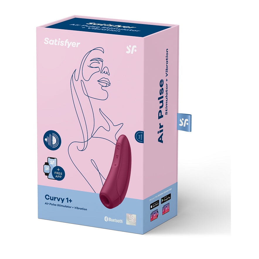 SATISFYER - STIMOLATORE CURVY 1 + ROSSO ROSA