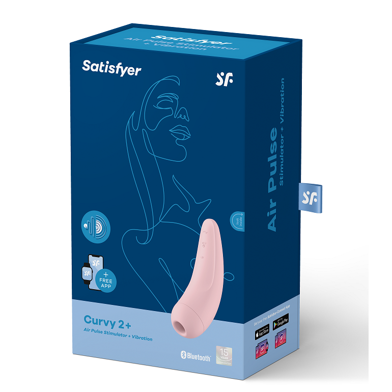 SATISFYER - STIMOLATORE CURVY 1 + ROSSO ROSA