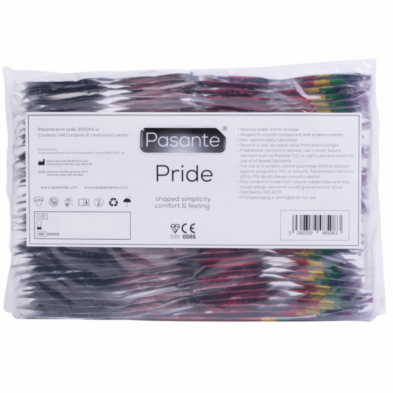 PASANTE -PRESERVATIVI FORMATO GAY PRIDE 144 PACK