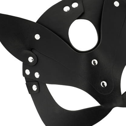 COQUETTE CHIC DESIRE - MASCHERA VEGANA IN PELLE CON ORECCHIE DI GATTO