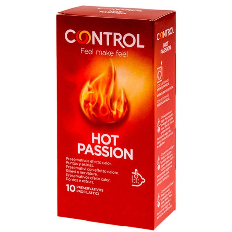 CONTROL -PRESERVATIVI EFFETTO RISCALDANTE HOT PASSION 10 UNITÀ