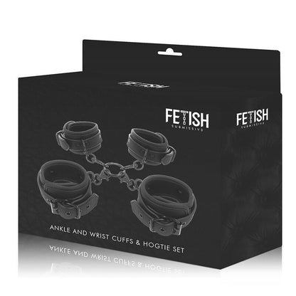 FETISH SUBMISSIVE - SET DI MANETTE PER MANI E CAVIGLIE CON FODERA IN NOPRENE