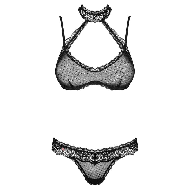 OBSESSIVE - REGGISENO E MUTANDINA CLAUDUSIA SET DUE PEZZI L/XL